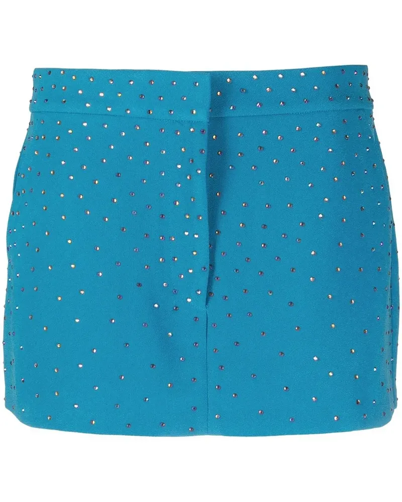 Alex Perry Minirock mit Kristallen - Blau Blau