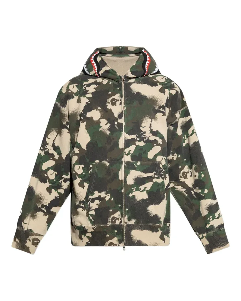 BAPE Kapuzenjacke mit Reißverschluss - Grün Grün
