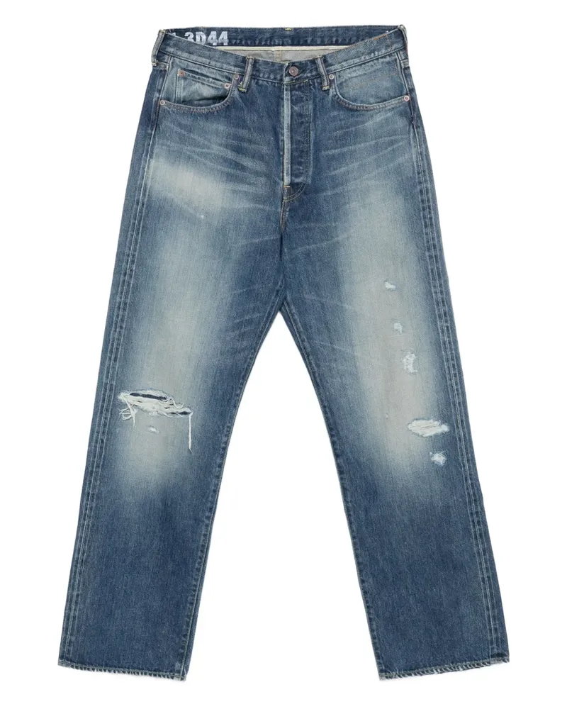 Visvim Jeans in Distressed-Optik - Blau Blau