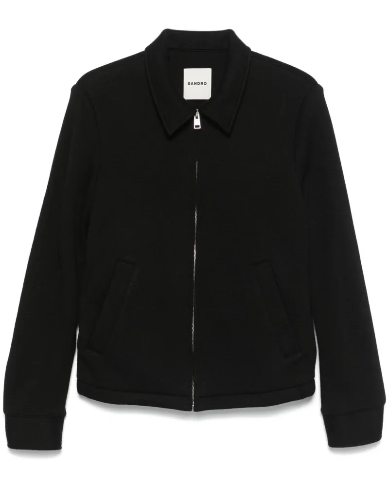 Sandro Gestrickte Jacke - Schwarz Schwarz
