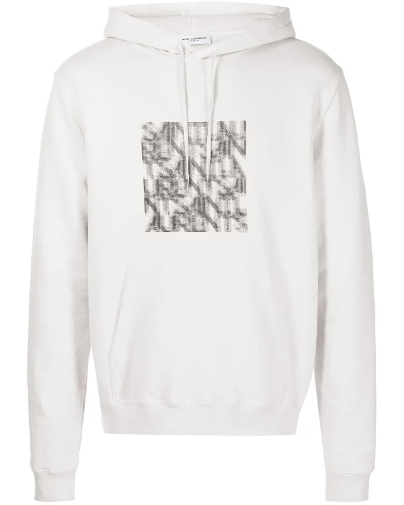 Saint Laurent Hoodie mit optischer Täuschung - Grau Grau