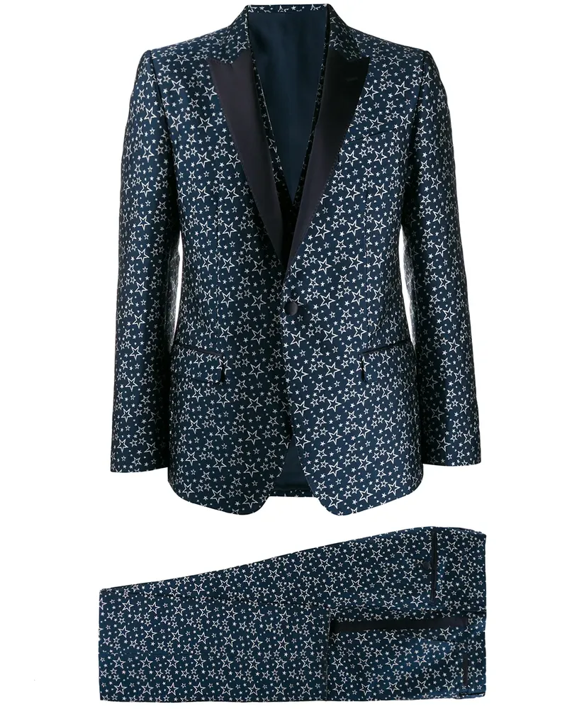 Dolce & Gabbana Jacquard-Anzug - Blau Blau
