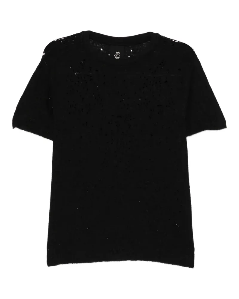 THOM KROM distressed-effect T-shirt - Schwarz Schwarz