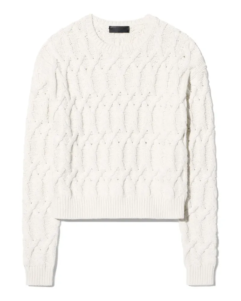 Nili Lotan Miklos cable-knit sweater - Nude Nude