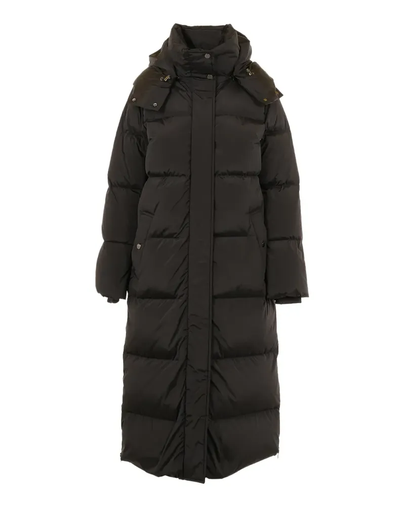 Woolrich Gefütterter Kapuzenmantel - Schwarz Schwarz