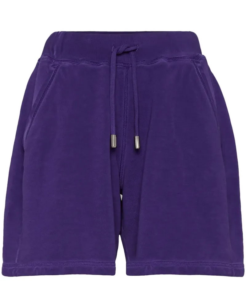 Dsquared2 Joggingshorts mit Logo-Stickerei - Violett Violett