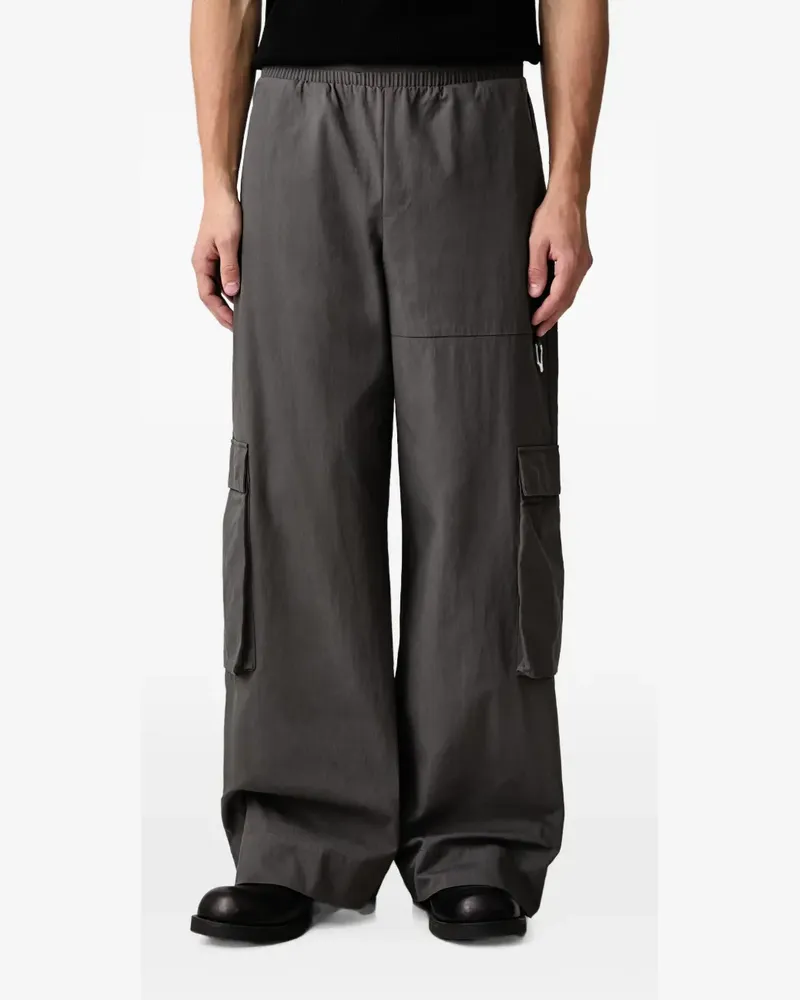 Heliot Emil wide-leg cargo pants - Grau Grau