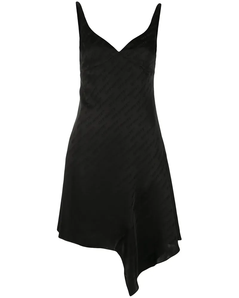 OFF-WHITE Kleid mit Logos - Schwarz Schwarz