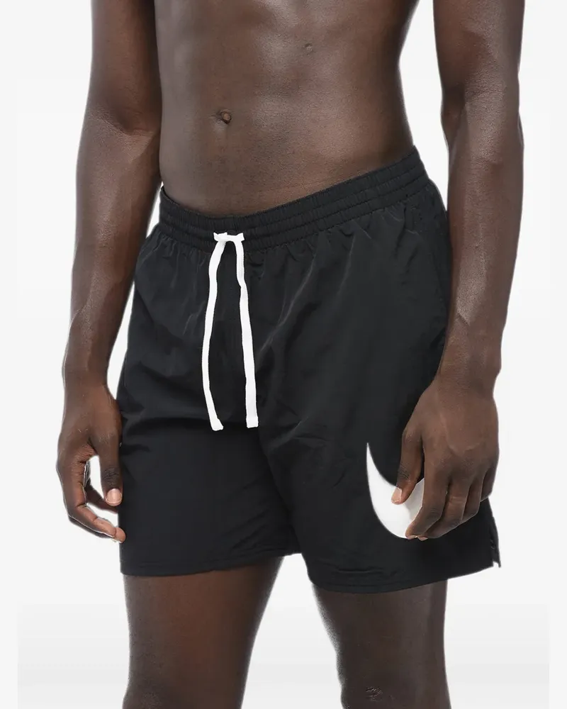Nike Badeshorts mit Logo-Print - Schwarz Schwarz