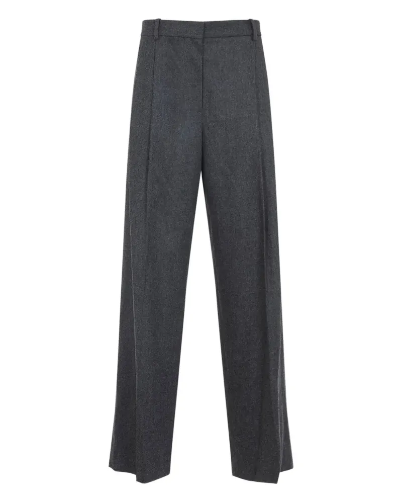 KHAITE wool straight-leg trousers - Grau Grau