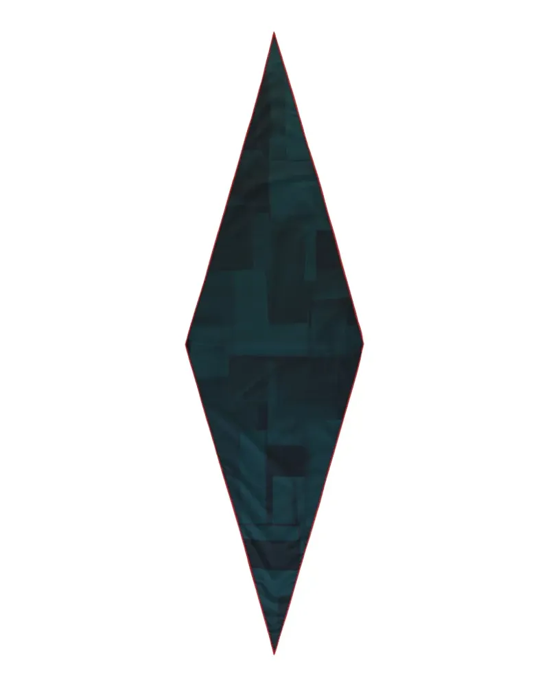 Ermenegildo Zegna geometric-print silk scarf - Grün Grün