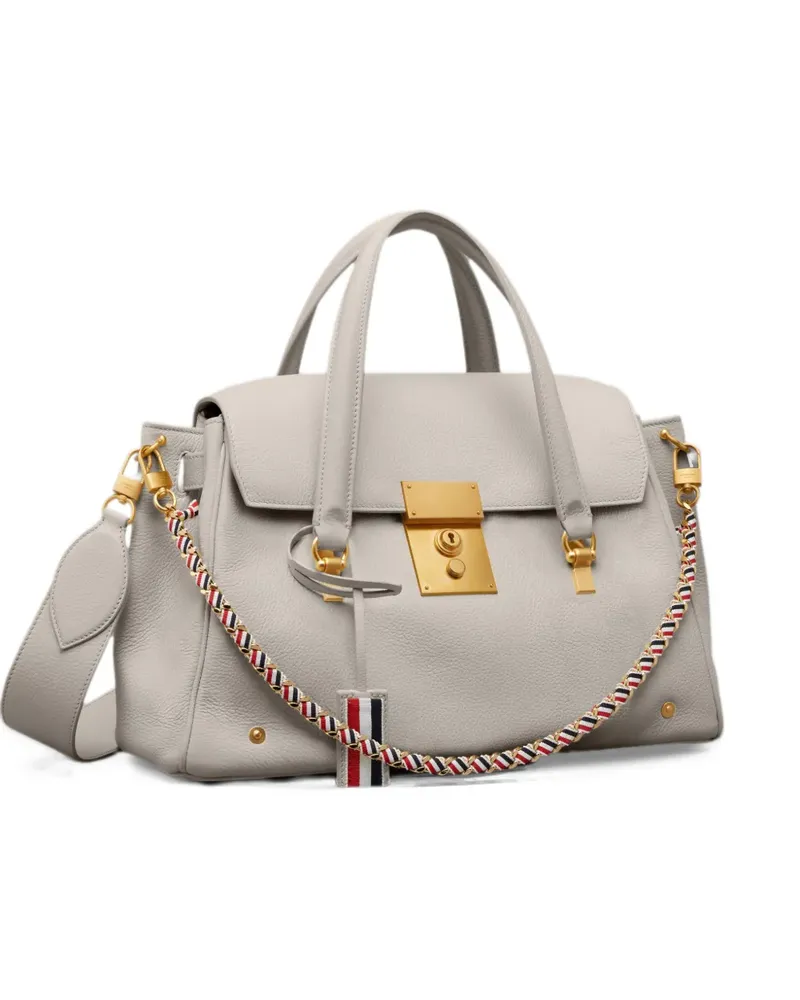 Thom Browne Bolton Tasche aus weichem gekörntem Leder - Nude Nude