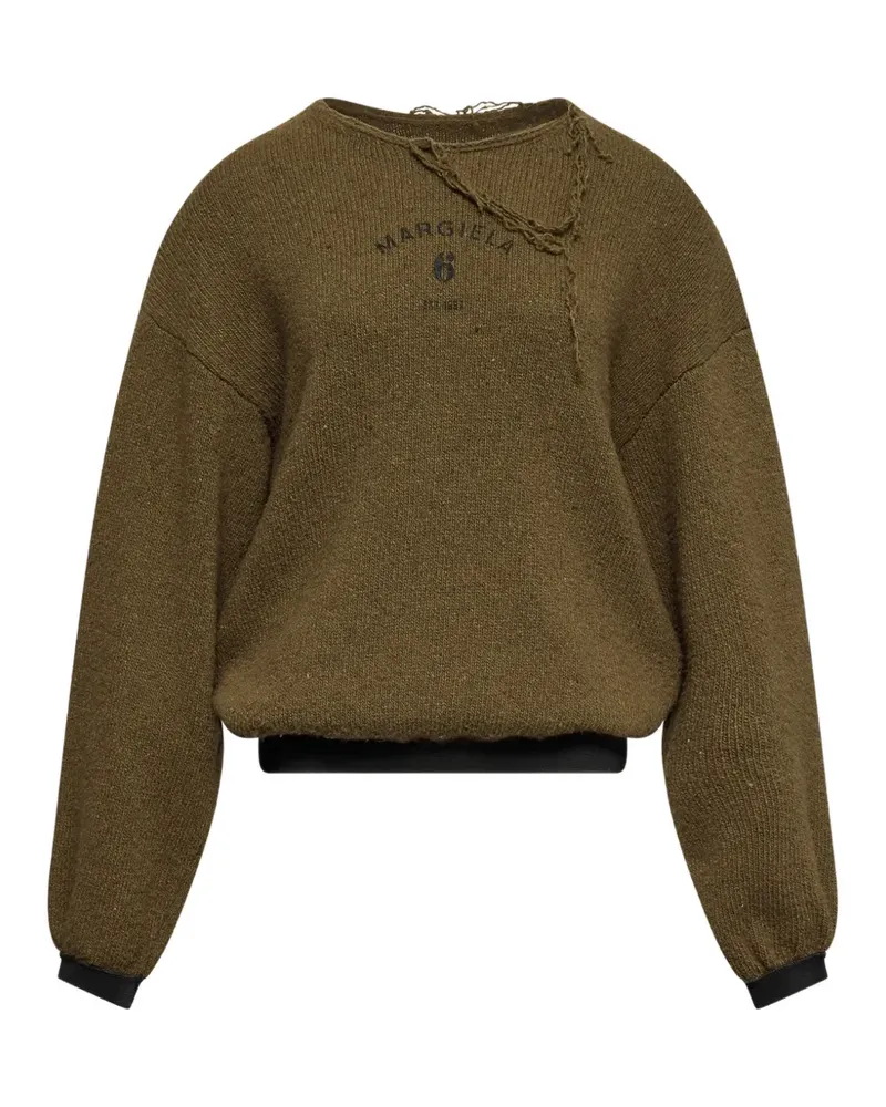 Maison Margiela Gestrickter Pullover - Braun Braun