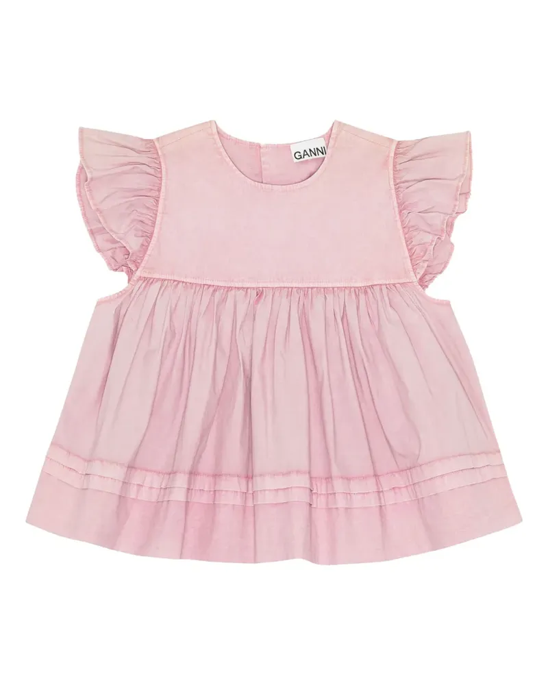 Ganni Klassische Bluse - Rosa Rosa
