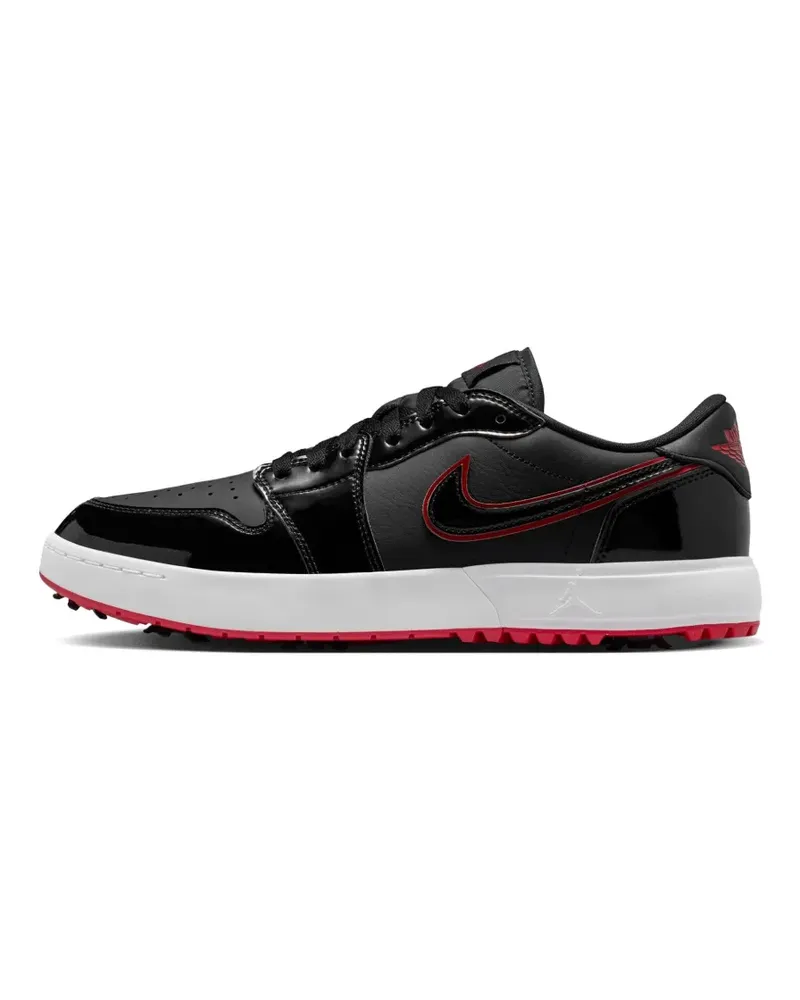 Jordan Air  1 Low G Spiked Sneakers aus Lackleder - Schwarz Schwarz