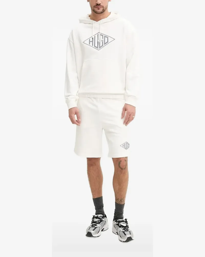 HUGO BOSS Hoodie mit Logo - Weiß Weiß
