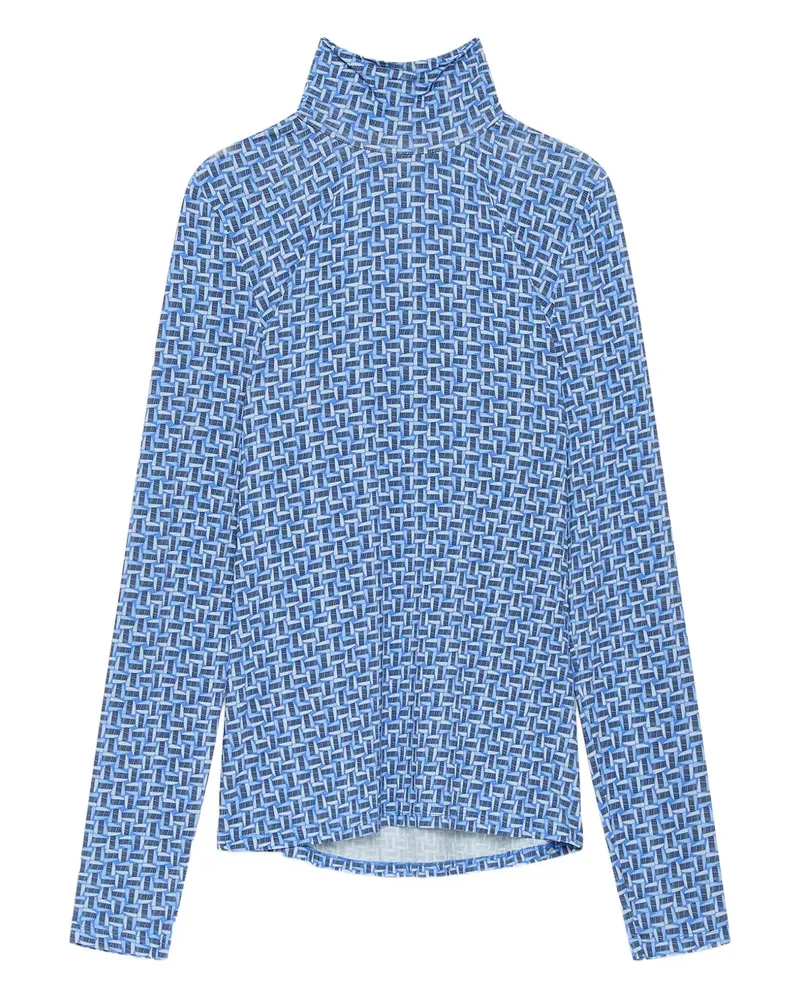 Maliparmi T-Shirt mit geometrischem Muster - Blau Blau