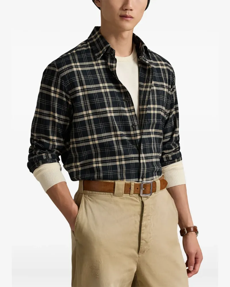 Ralph Lauren Hemd mit Karomuster - Schwarz Schwarz