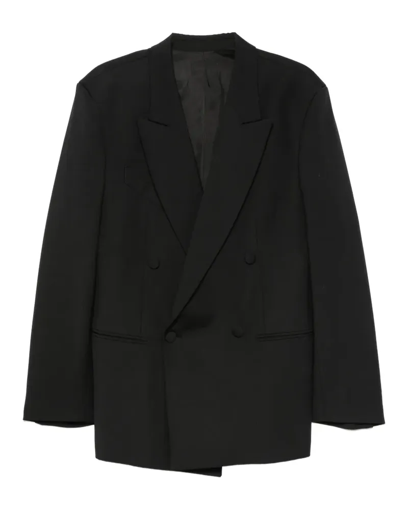 NINEMINUTES Submarine peak-lapel blazer - Schwarz Schwarz