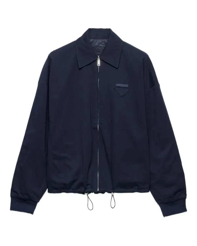 Prada reversible jersey blouson jacket - Blau Blau