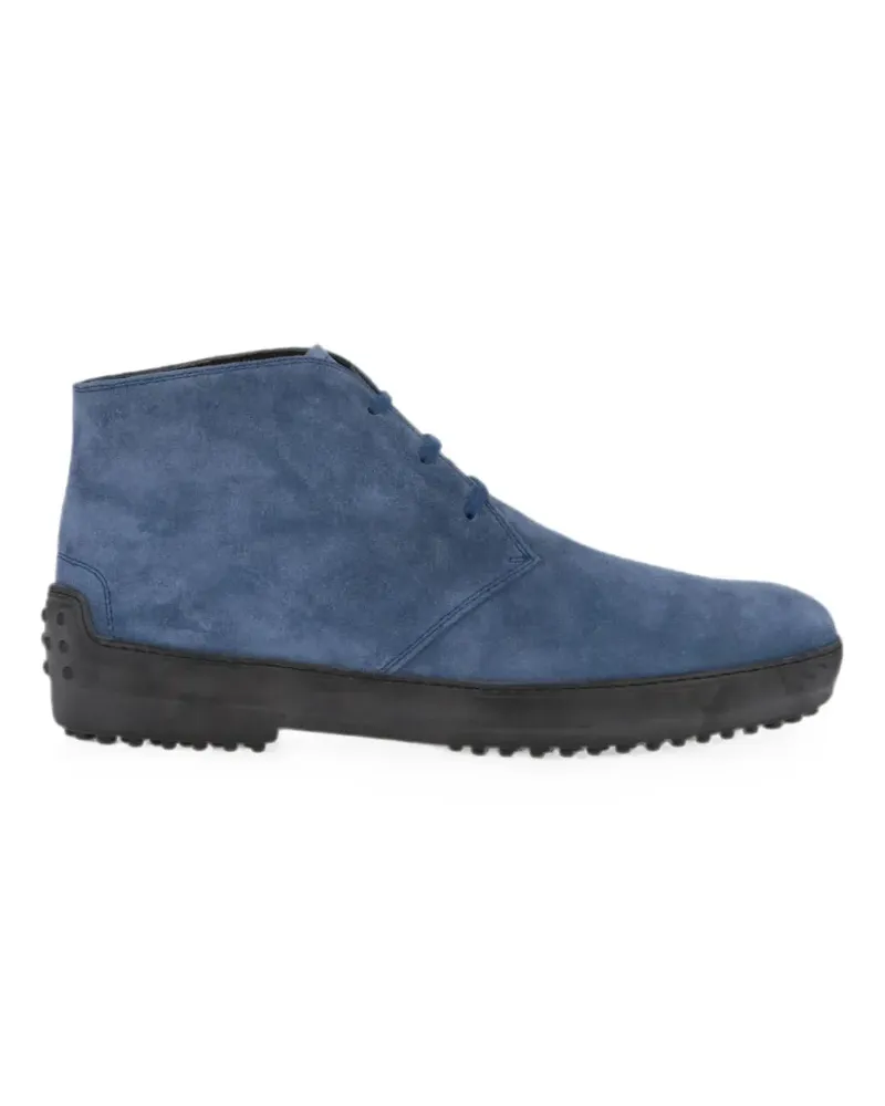 TOD'S lace-up suede ankle desert boots - Blau Blau
