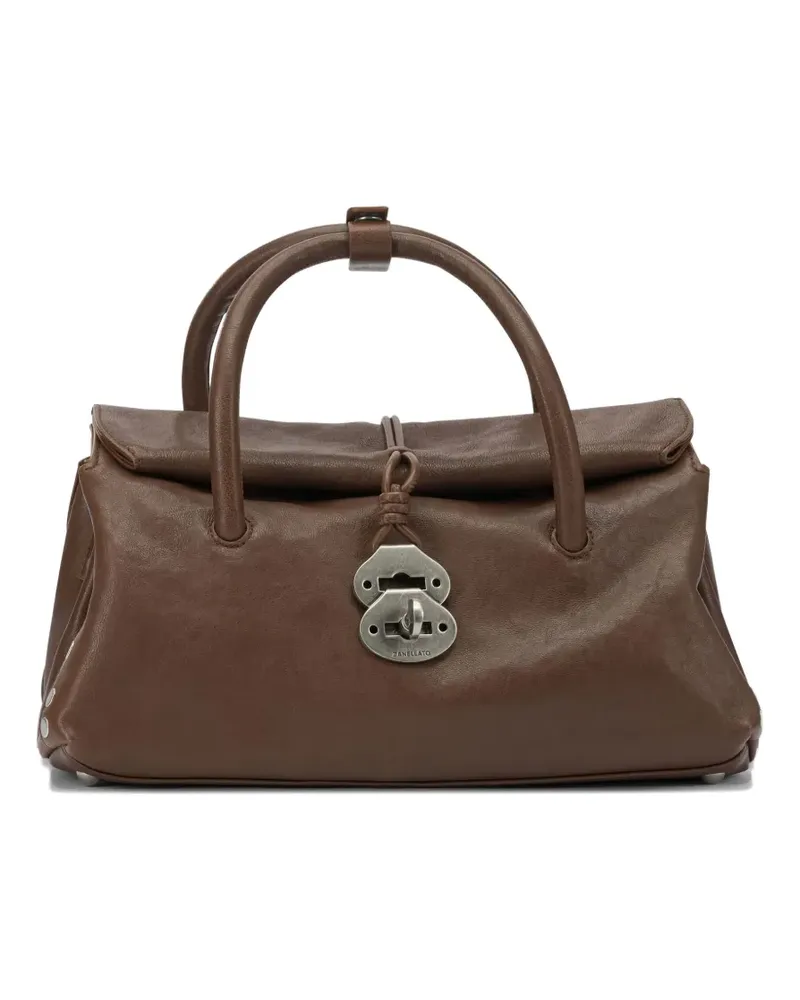 Zanellato Tote Bag mit Nieten - Braun Braun