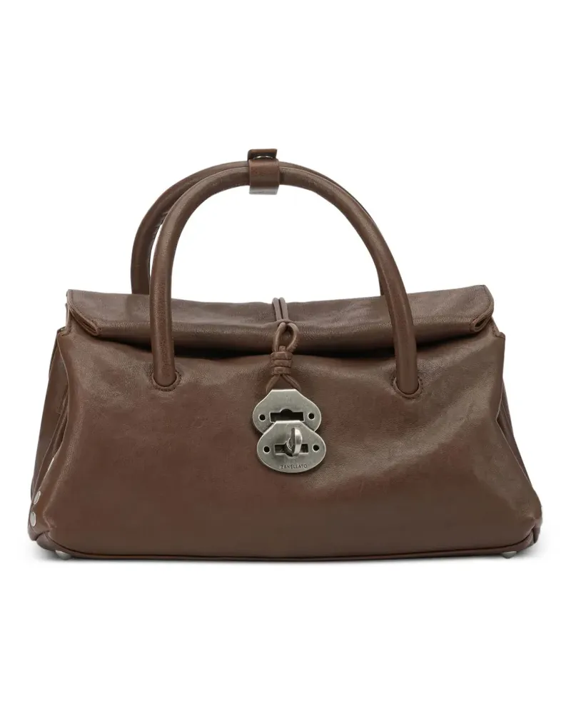 Zanellato Tote Bag mit Nieten - Braun Braun