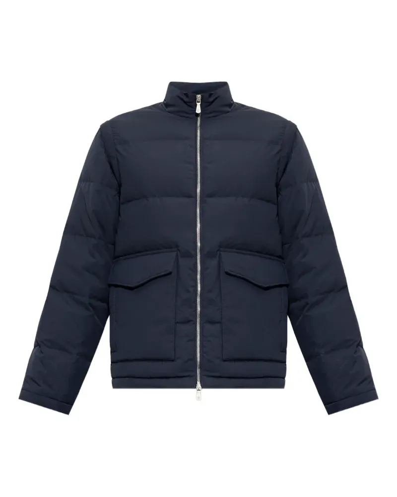 Eleventy quilted stand-up collar jacket - Blau Blau