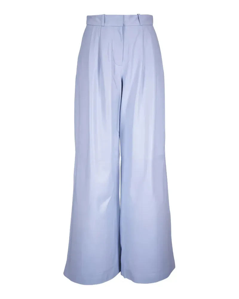 TWP belt-loops leather trousers - Blau Blau