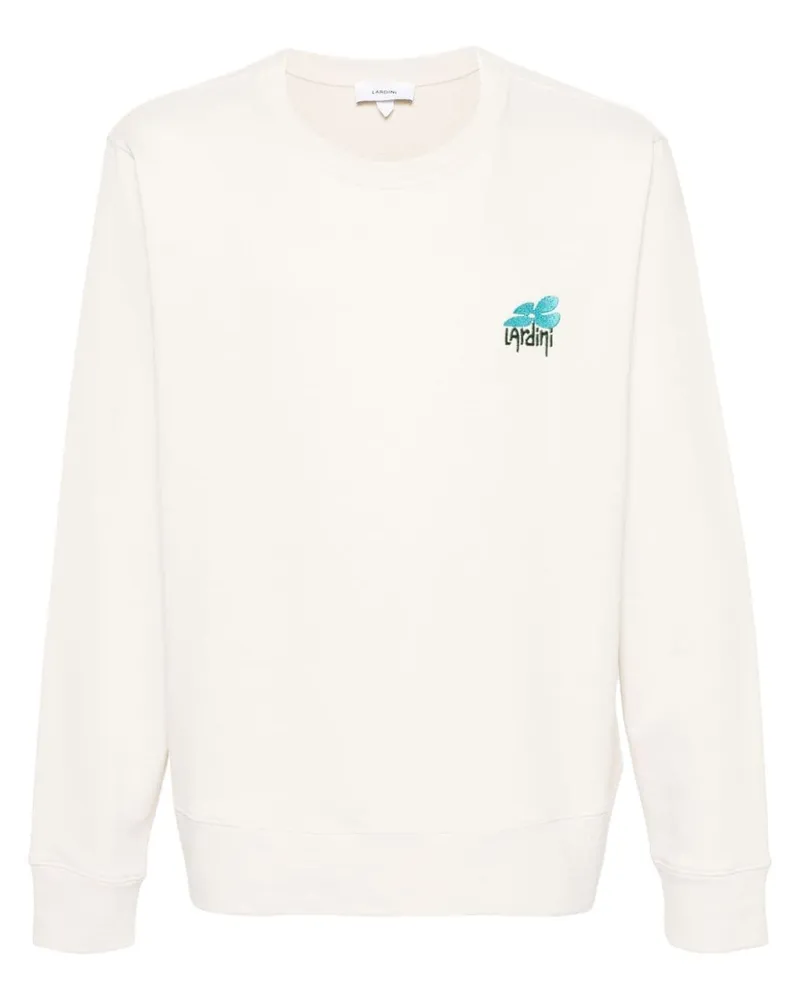 LARDINI Sweatshirt mit Logo-Stickerei Nude