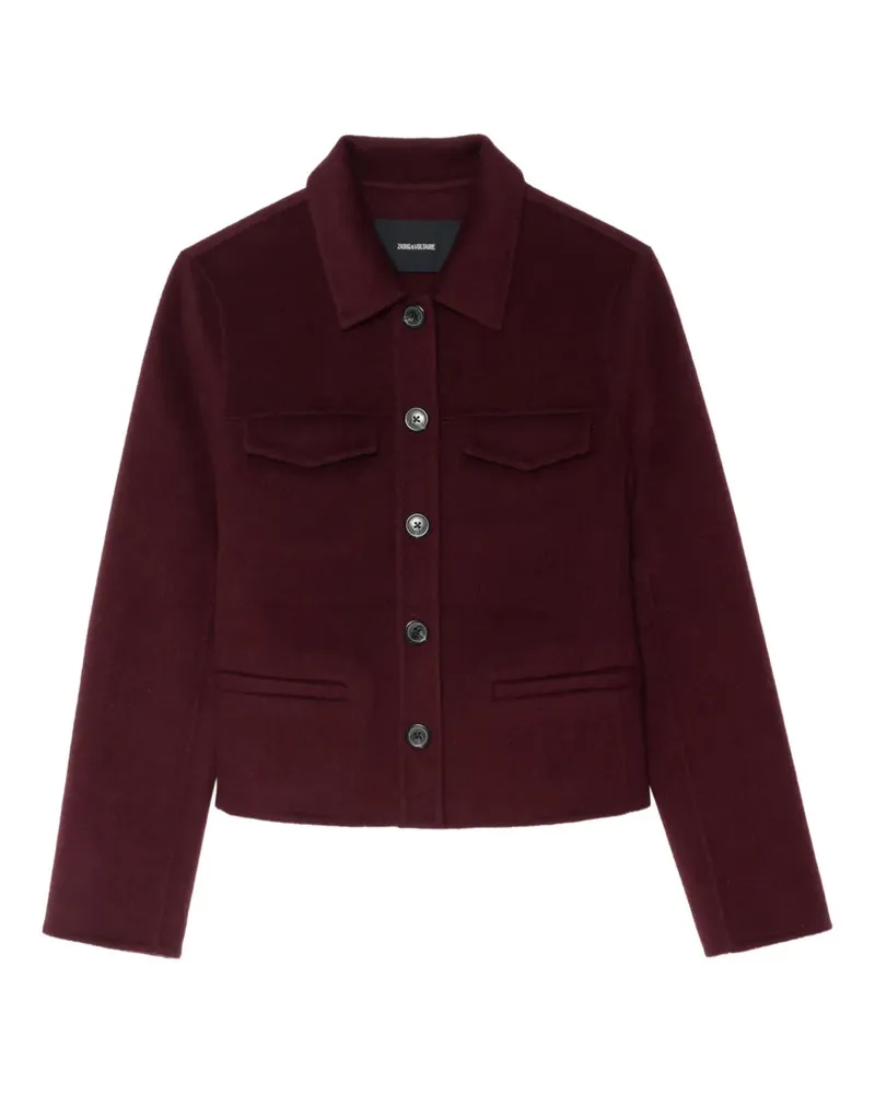 Zadig & Voltaire Liam button-fastening cropped jacket - Rot Rot