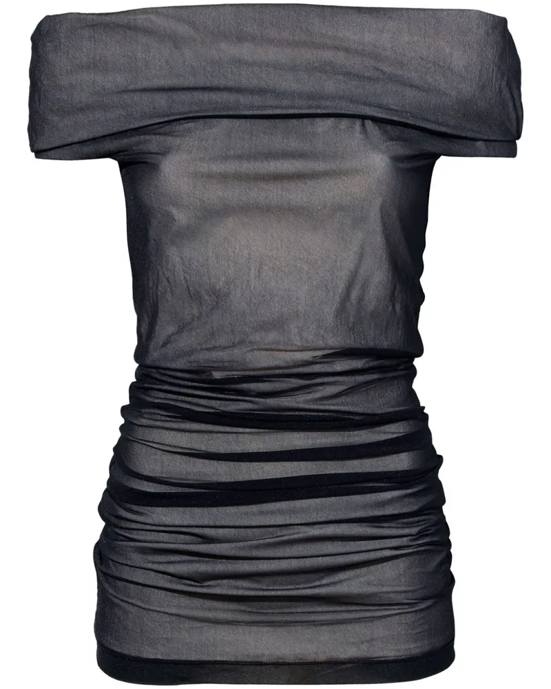 Proenza Schouler Schulterfreies Alegra Oberteil - Schwarz Schwarz