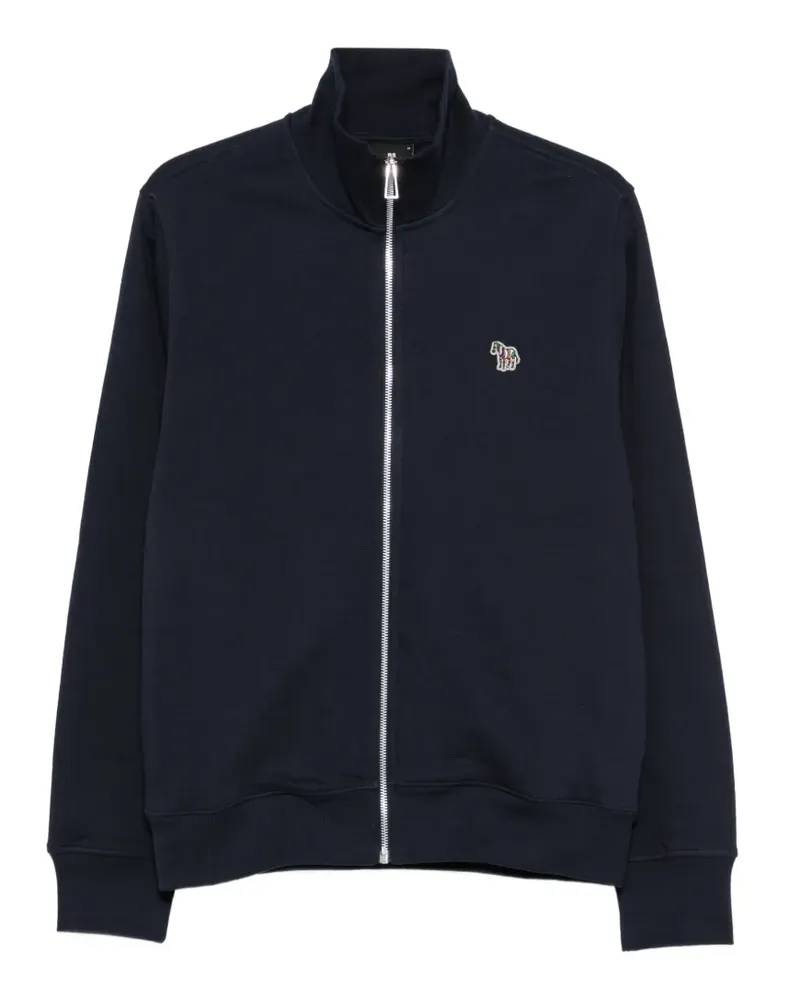 Paul Smith Sweatshirtjacke mit Zebra-Patch - Blau Blau