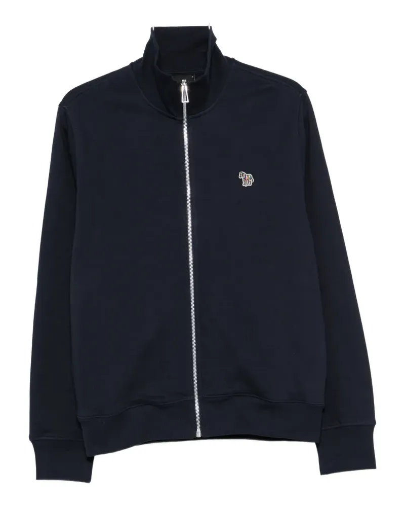 Paul Smith Zebra-patch zip-up sweatshirt - Blau Blau