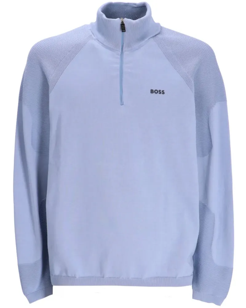 HUGO BOSS Pullover mit Logo-Print - Violett Violett