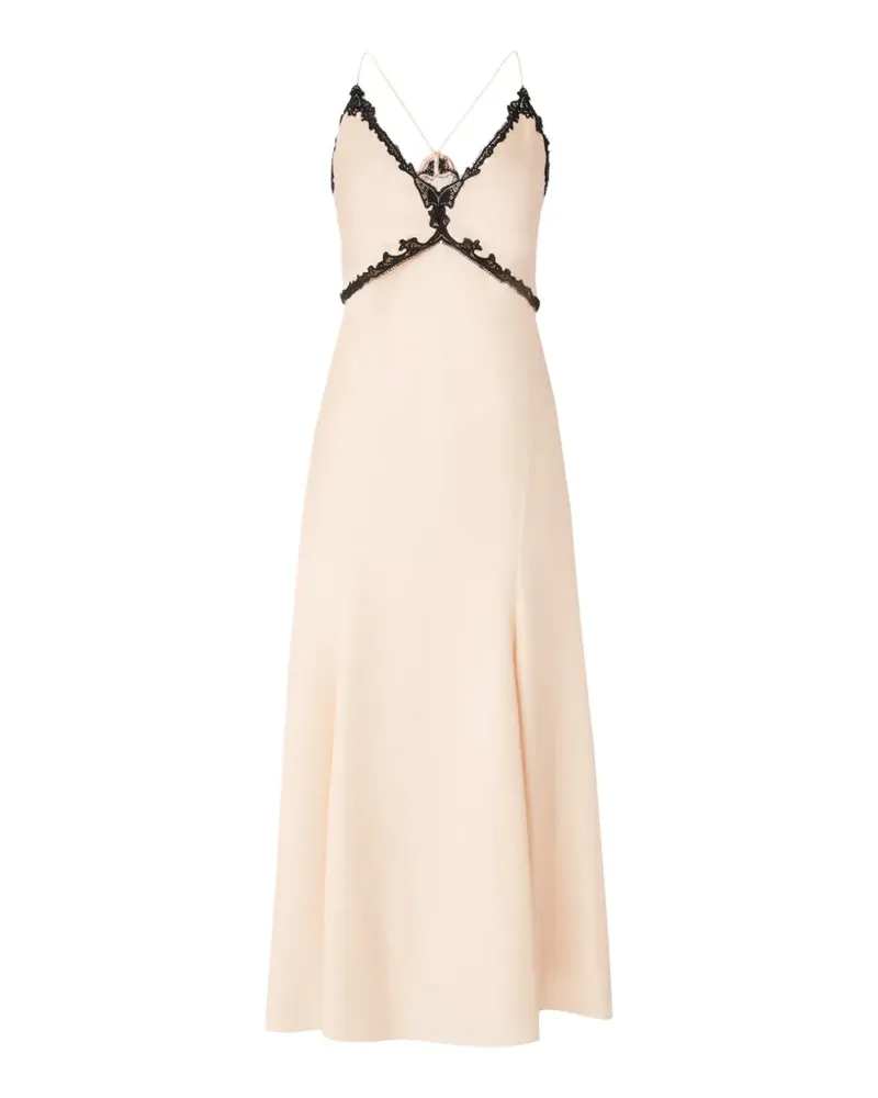 Pinko lace-inserts midi dress - Nude Nude