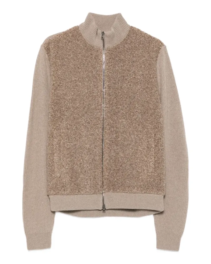 Herno Cardigan mit Reißverschluss - Braun Braun