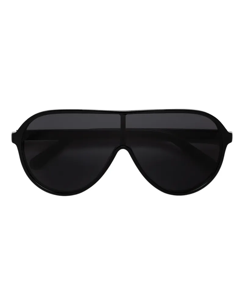 Maison Margiela Sonnenbrille mit Oversized-Gestell - Schwarz Schwarz