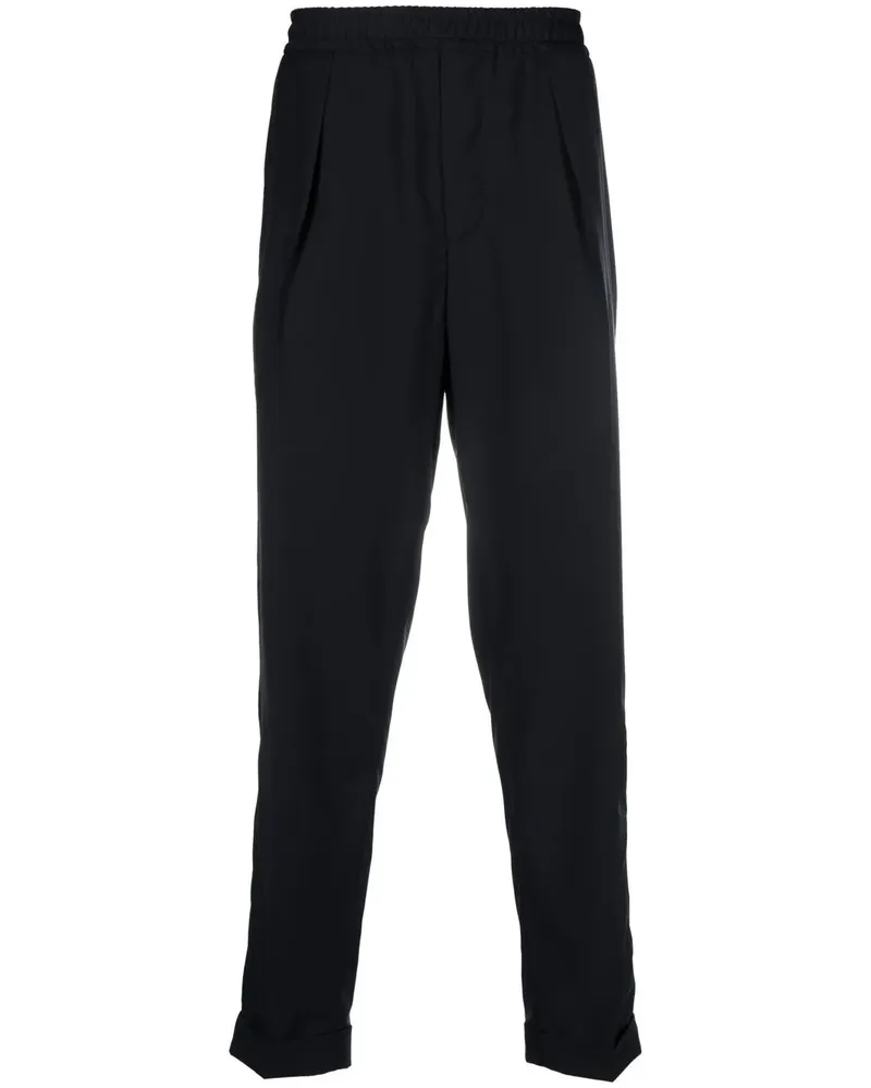 Woolrich Schmale Hose mit Stretchbund - Blau Blau