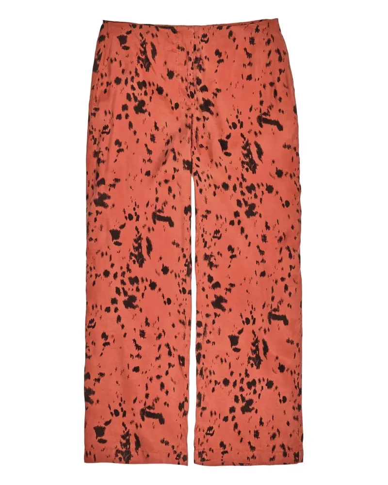 BIMBA Y LOLA Straight-Leg-Hose mit Luchs-Print - Braun Braun