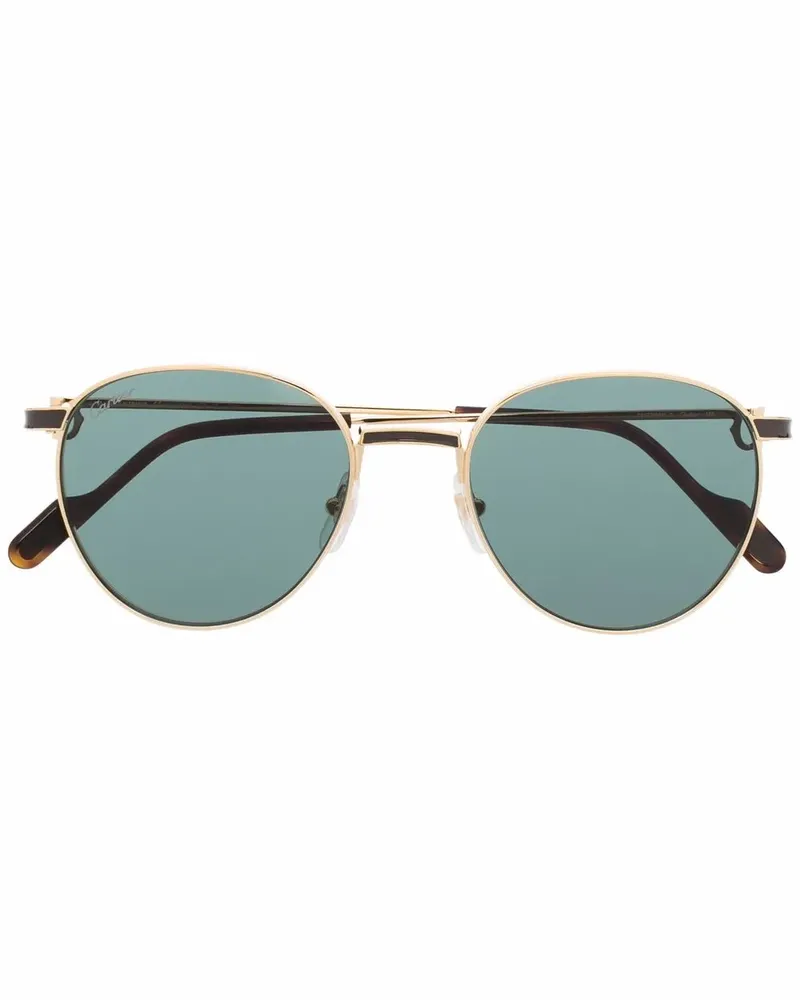 Cartier Sonnenbrille mit Panto-Gestell - Gold Gold