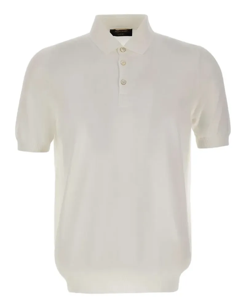 Gran Sasso Poloshirt mit kurzen Ärmeln - Weiß Weiß