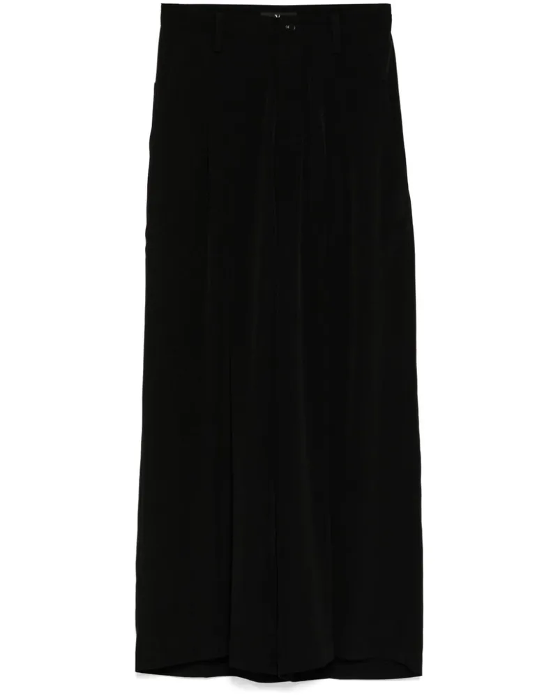 Yohji Yamamoto Gerade Hose - Schwarz Schwarz