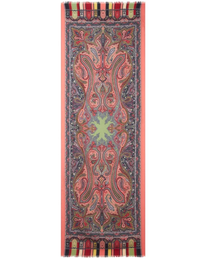 Etro Schal mit Paisley-Print - Rot Rot