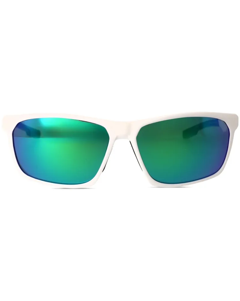 adidas Sonnenbrille mit eckigem Gestell - Weiß Weiß