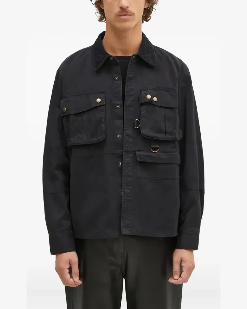 Barbour Cordjacke mit Taschen - Schwarz Schwarz