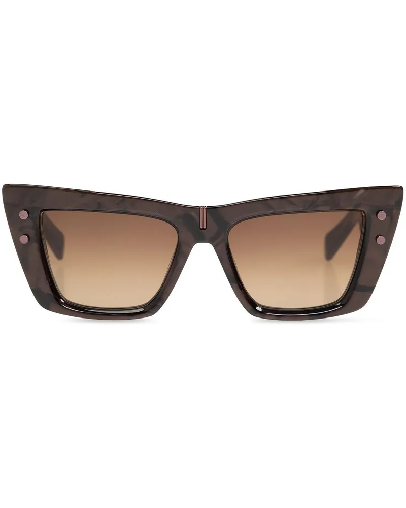 Balmain B-Eye Cat-Eye-Sonnenbrille Braun