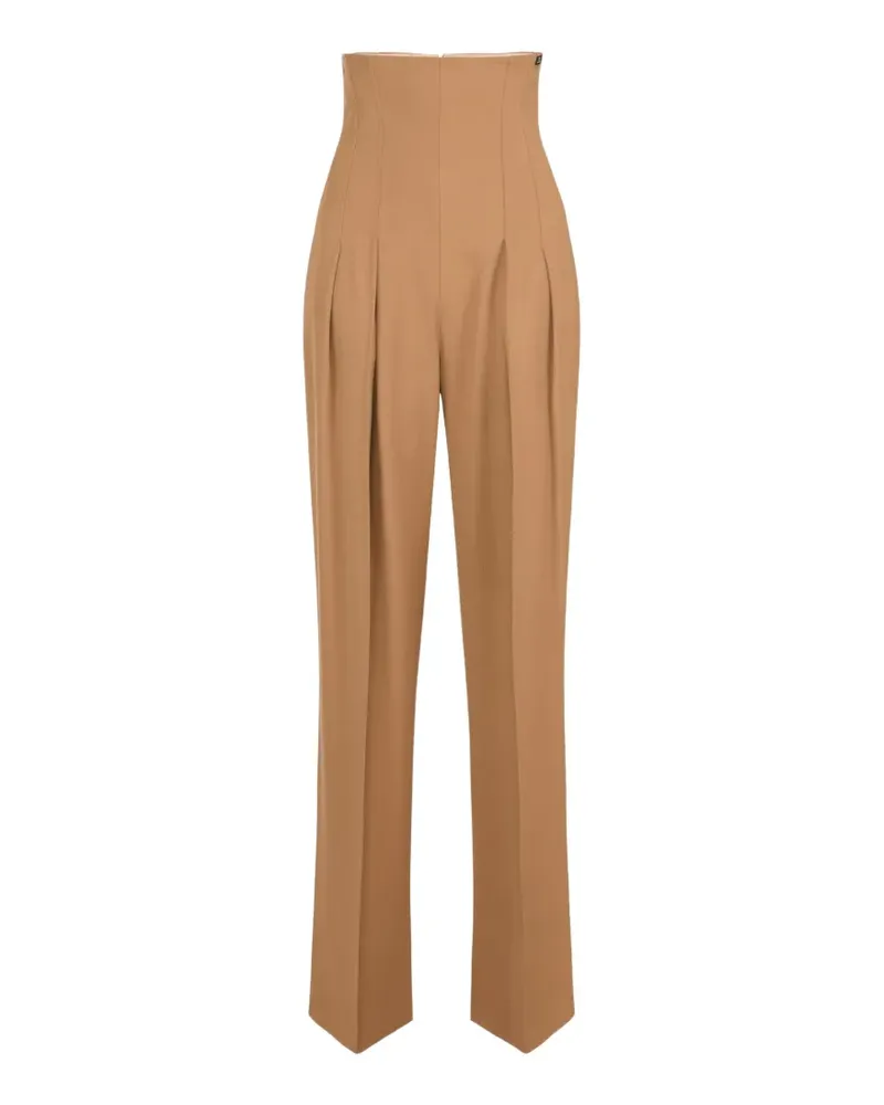 Elisabetta Franchi Gabardine-Hose im Bustier-Style - Nude Nude