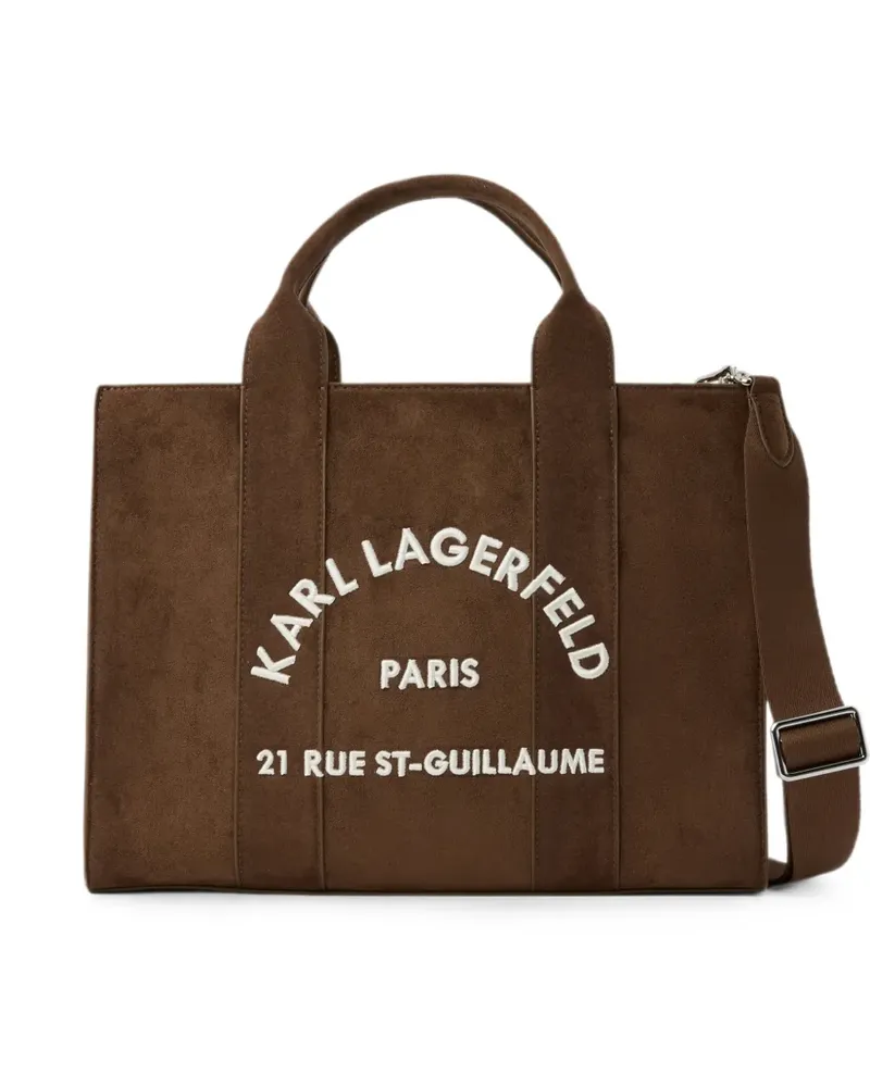 Karl Lagerfeld Mittelgroße Rue St-Guillaume Square Tote Bag - Braun Braun