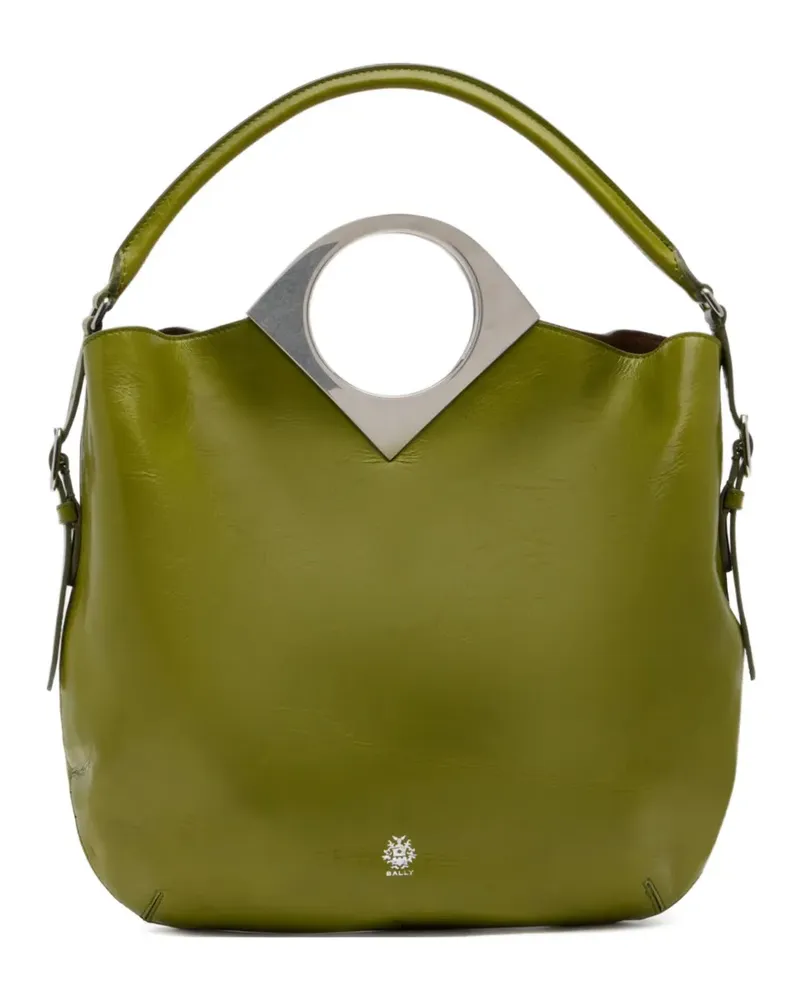 Bally Geometrische Anni Schultertasche - Grün Grün